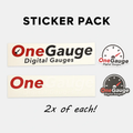 OneGauge Sticker Pack